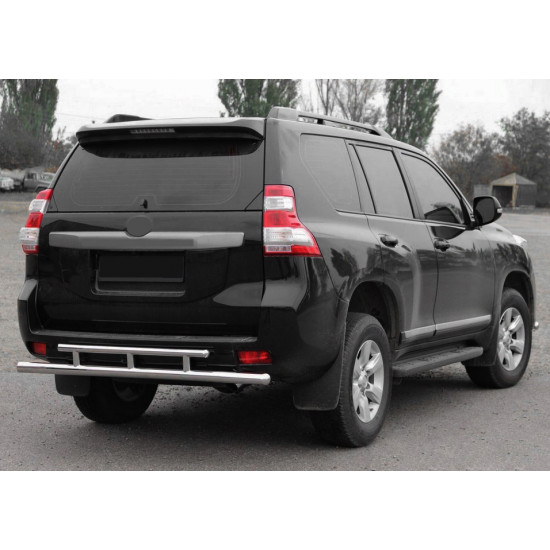 Задня дуга AK002-2v2 (нерж) для Toyota Land Cruiser Prado 150