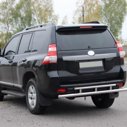 Задня дуга AK002-2v2 (нерж) для Toyota Land Cruiser Prado 150