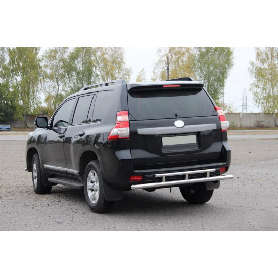 Задня дуга AK002-2v2 (нерж) для Toyota Land Cruiser Prado 150