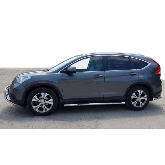 Бічні труби BB002 (2 шт., нерж) для Honda CRV 2012-2016 рр