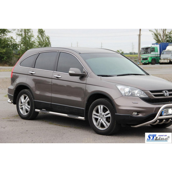 Бічні труби BB002 (2 шт., нерж) для Honda CRV 2012-2016 рр