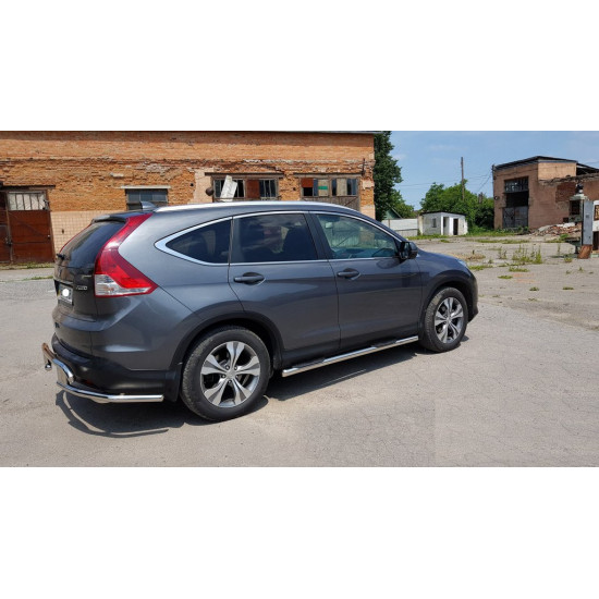 Бічні труби BB002 (2 шт., нерж) для Honda CRV 2012-2016 рр