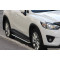 Бокові пороги KB001 (нерж) 42 мм для Mazda CX-3 2015-2024 рр