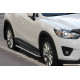 Бокові пороги KB001 (нерж) 42 мм для Mazda CX-3 2015-2024 рр