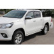 Бокові пороги KB001 (нерж) 42 мм для Toyota Hilux 2015-2024 рр