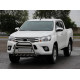 Передній захист QT008 (нерж) для Toyota Hilux 2015-2024 рр