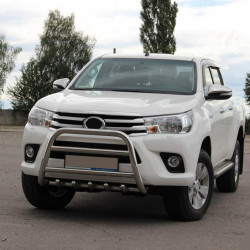 Передній захист WT010 (нерж) для Toyota Hilux 2015-2024 рр