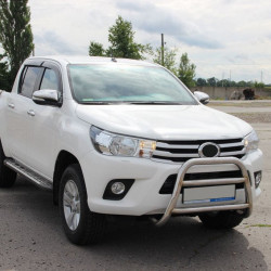 Передній захист WT023 (нерж) для Toyota Hilux 2015-2024 рр