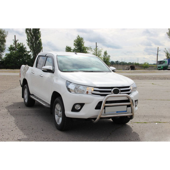 Передній захист WT023 (нерж) для Toyota Hilux 2015-2024 рр