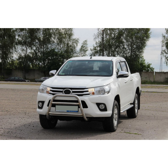 Передній захист WT023 (нерж) для Toyota Hilux 2015-2024 рр