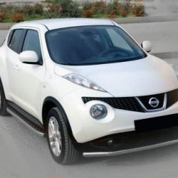 Передній захист ST008-2 (нерж) для Nissan Juke 2010-2019 рр