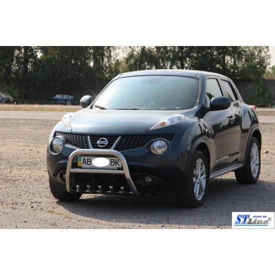 Кенгурятник QT012 (нерж) для Nissan Juke 2010-2019 рр