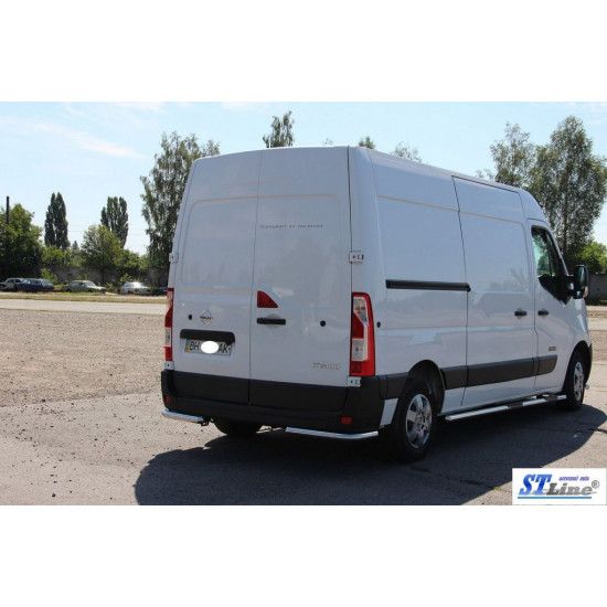 Задні куточки AK003 (2 шт., нерж) для Renault Master 2011-2024 рр