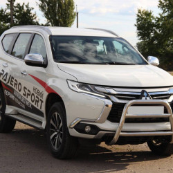 Кенгурятник WT022 (нерж) для Mitsubishi Pajero Sport 2015-2024 рр