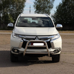 Кенгурятник WT022 (нерж) для Mitsubishi Pajero Sport 2015-2024 рр