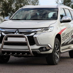 Кенгурятник WT008 (нерж) для Mitsubishi Pajero Sport 2015-2024 рр