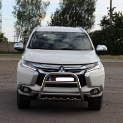 Кенгурятник WT008 (нерж) для Mitsubishi Pajero Sport 2015-2024 рр