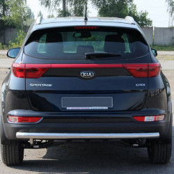 Задній захист AK002 (нерж) для Kia Sportage 2015-2021 рр