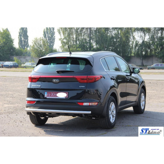 Задній захист AK002 (нерж) для Kia Sportage 2015-2021 рр