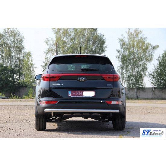 Задній захист AK002 (нерж) для Kia Sportage 2015-2021 рр