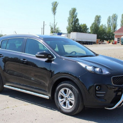 Бічні труби BB001 (2 шт., нерж) для Kia Sportage 2015-2021 рр