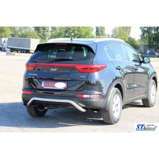 Задній захист AK007 (нерж) для Kia Sportage 2015-2021 рр