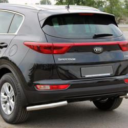 Задній захист куточки AK003 (нерж) для Kia Sportage 2015-2021 рр