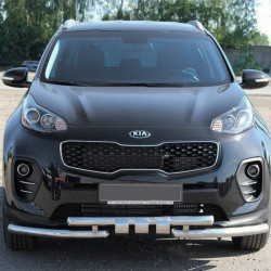 Передній захист ST009-15 (нерж) для Kia Sportage 2015-2021 рр