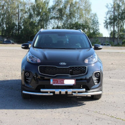 Передній захист ST009-15 (нерж) для Kia Sportage 2015-2021 рр