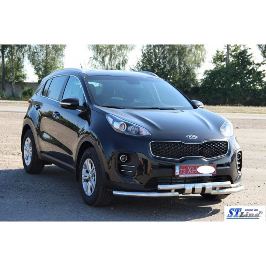 Передній захист ST009-15 (нерж) для Kia Sportage 2015-2021 рр