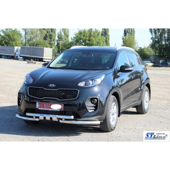 Передній захист ST009-15 (нерж) для Kia Sportage 2015-2021 рр