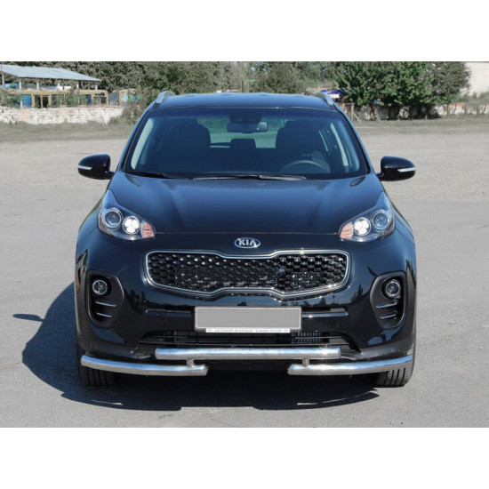 Передній захист ST009 (нерж) для Kia Sportage 2015-2021 рр