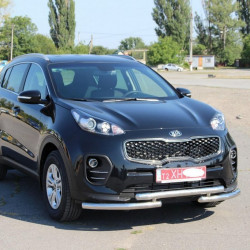 Передній захист ST009 (нерж) для Kia Sportage 2015-2021 рр