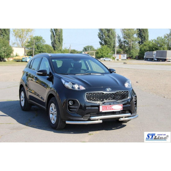 Передній захист ST009 (нерж) для Kia Sportage 2015-2021 рр