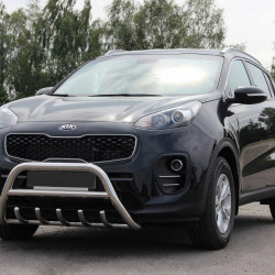 Кенгурятник WT003 (нерж) для Kia Sportage 2015-2021 рр