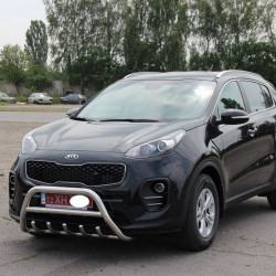 Кенгурятник WT003 (нерж) для Kia Sportage 2015-2021 рр