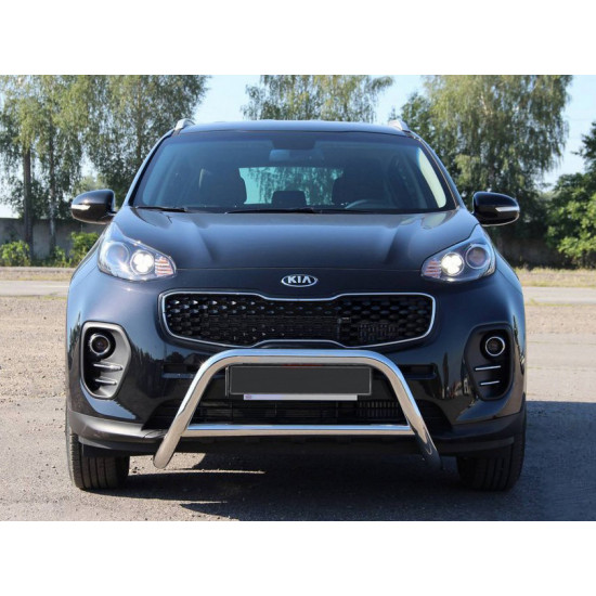 Кенгурятник WT006 (нерж) для Kia Sportage 2015-2021 рр