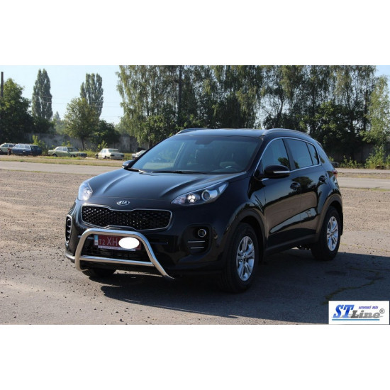 Кенгурятник WT006 (нерж) для Kia Sportage 2015-2021 рр