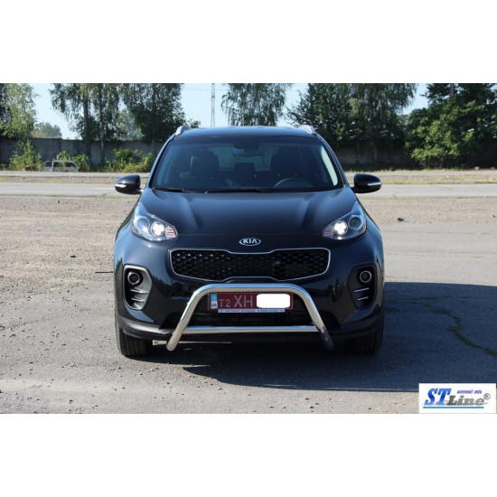 Кенгурятник WT006 (нерж) для Kia Sportage 2015-2021 рр