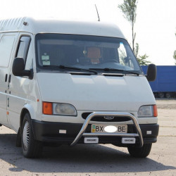 Кенгурятник WT006 (нерж) для Ford Transit 1991-2000 рр