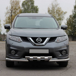 Передній захист ST009-15 (нерж) для Nissan X-trail T32 / Rogue 2014-2021 рр