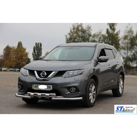 Передній захист ST009-15 (нерж) для Nissan X-trail T32 / Rogue 2014-2021 рр