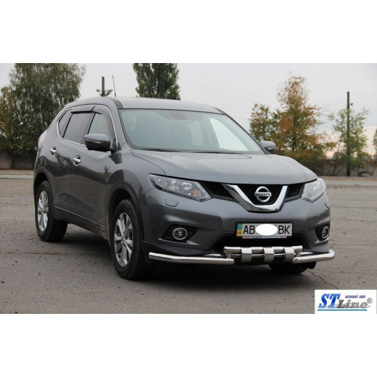 Передній захист ST009-15 (нерж) для Nissan X-trail T32 / Rogue 2014-2021 рр