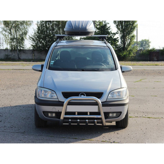 Кенгурятник QT006 (нерж) для Opel Zafira A 1998-2005 рр