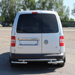 Задня дуга AK003-2 (2 шт., нерж) для Volkswagen Caddy 2004-2010 рр