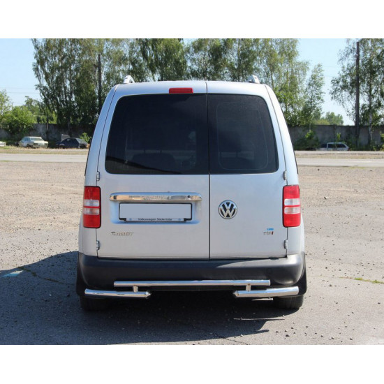 Задня дуга AK003-2 (2 шт., нерж) для Volkswagen Caddy 2004-2010 рр