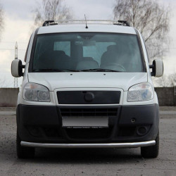 Передній захист ST008 (2 шт., нерж.) 42 мм для Fiat Doblo I 2005-2010 рр