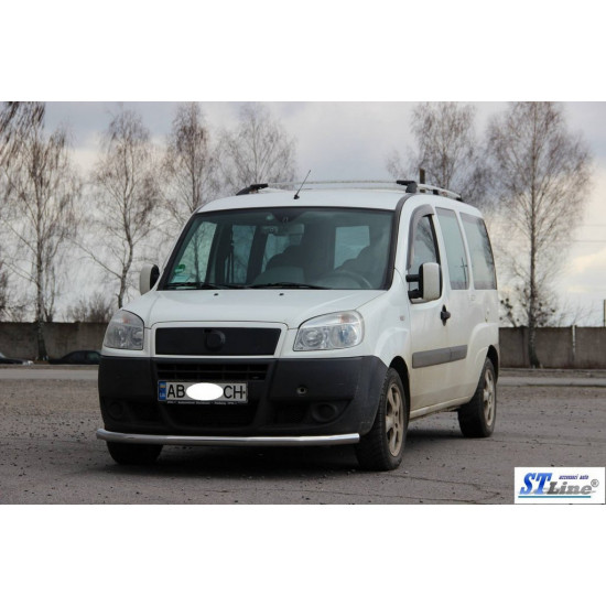 Передній захист ST008 (2 шт., нерж.) 42 мм для Fiat Doblo I 2005-2010 рр