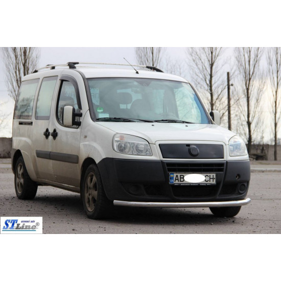 Передній захист ST008 (2 шт., нерж.) 42 мм для Fiat Doblo I 2005-2010 рр