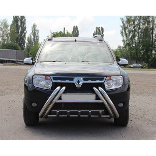 Кенгурятник WT01 (нерж) для Renault Duster 2008-2017 рр